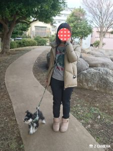 はじめて外を歩くダノ